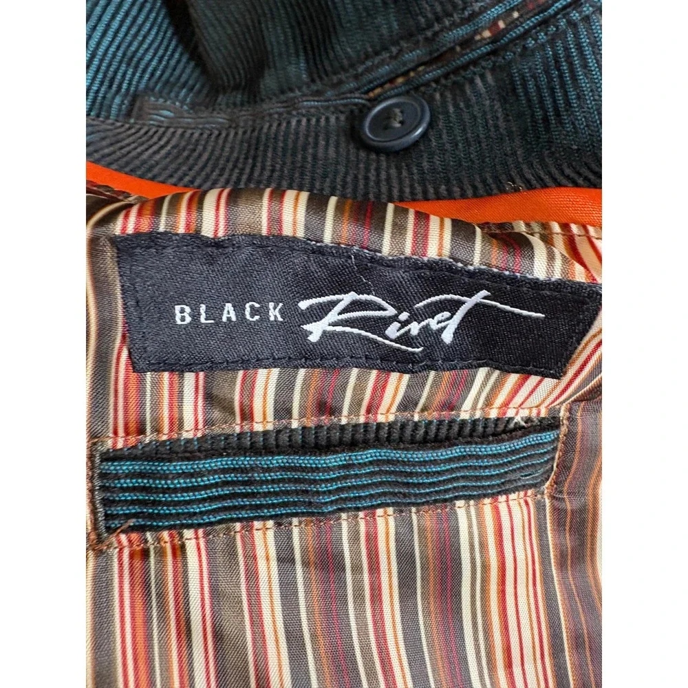 Black‎ Rivet Mens Blue Corduroy 3 Button Blazer Jacket Large